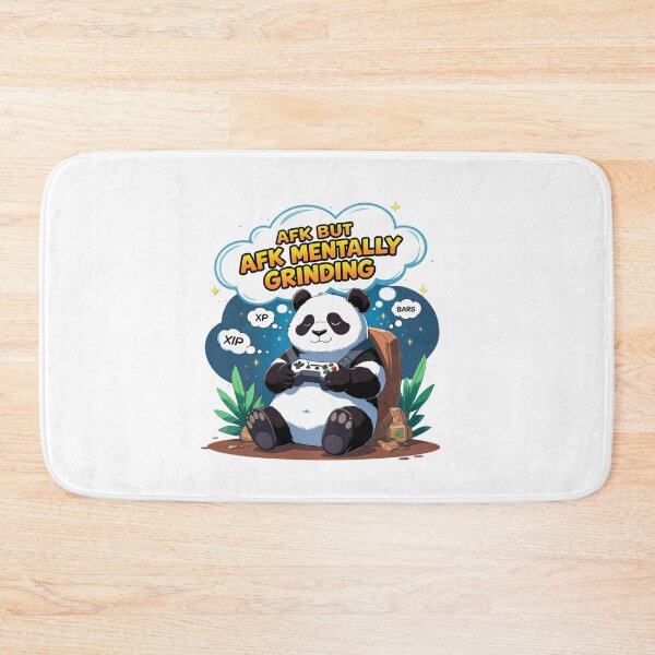 Item preview, AFK But Mentally Grinding gaming humor designed and sold by SloganSauce.