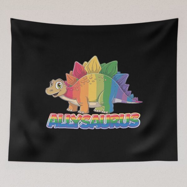 Item preview, Dinosaur Stegosaurus Is A Gay Pride Ally - LGBT Allysaurus  designed and sold by CombatTask.