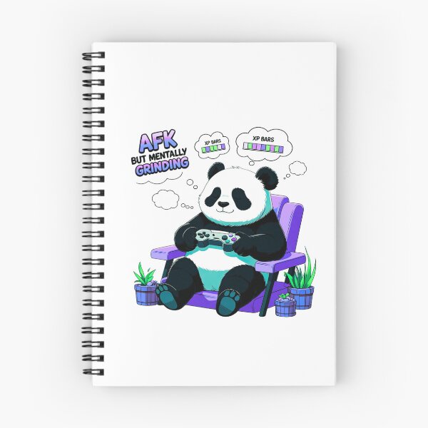Item preview, AFK But Mentally Grinding gaming merch designed and sold by SloganSauce.