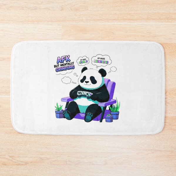 Item preview, AFK But Mentally Grinding gaming merch designed and sold by SloganSauce.