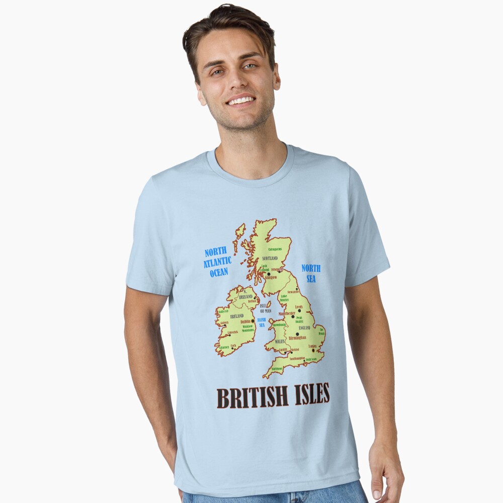British Isles Map Poster