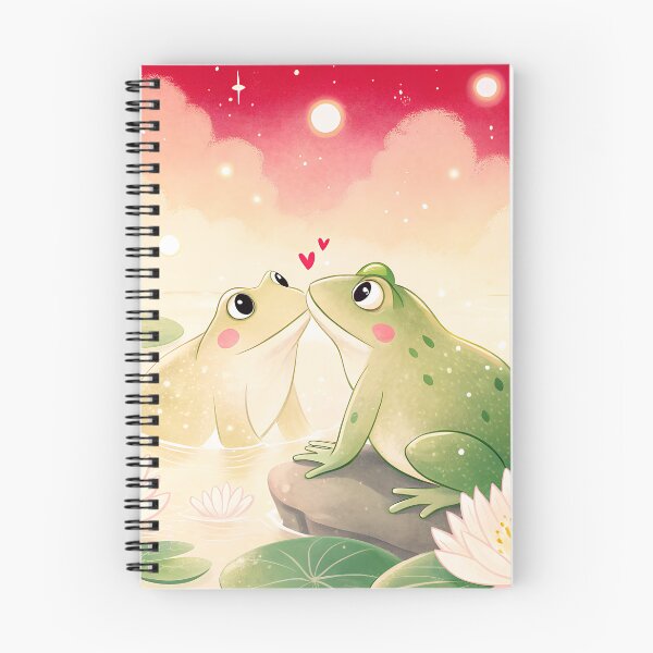 Item preview, Frog romantic couple - Valentine's Day love illustration designed and sold by AhArtMe.