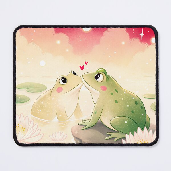 Item preview, Frog romantic couple - Valentine's Day love illustration designed and sold by AhArtMe.