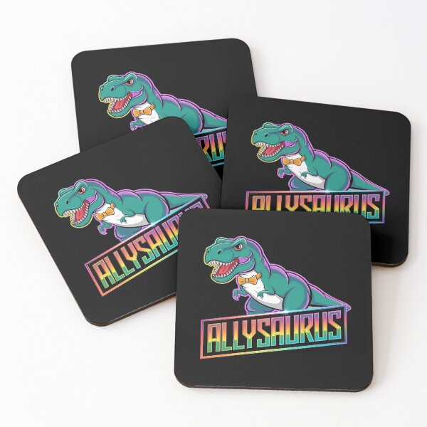 Item preview, Dinosaur T Rex LGBT Gay Pride Flag Allysaurus Ally Men Boys  designed and sold by CombatTask.