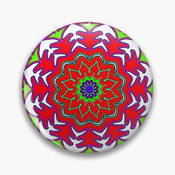 Item preview, "Multicolor Mandala with Leaf Layers and Butterfly Flourishes" designed and sold by nighttime1990.