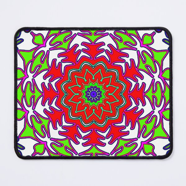 Item preview, "Multicolor Mandala with Leaf Layers and Butterfly Flourishes" designed and sold by nighttime1990.