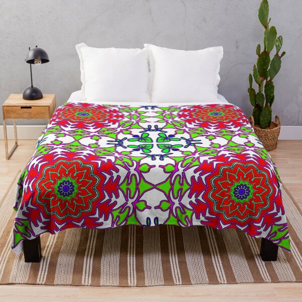 Item preview, "Multicolor Mandala with Leaf Layers and Butterfly Flourishes" designed and sold by nighttime1990.