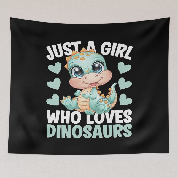 Item preview, Just A Girl Who Loves Dinosaurs, Cute Dinosaur Lovers  designed and sold by AquaKiev.