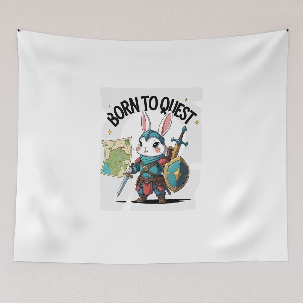 Item preview, Born to Quest fantasy slogan designed and sold by SloganSauce.