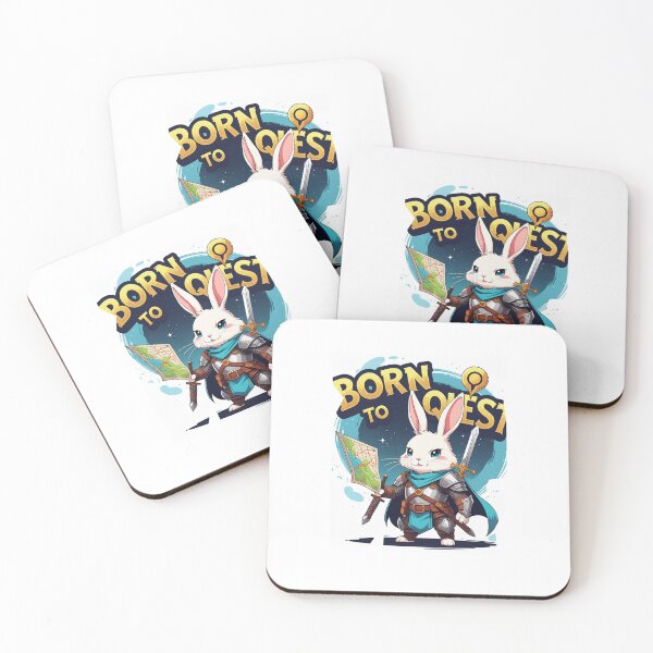 Item preview, Born to Quest anime bunny designed and sold by SloganSauce.