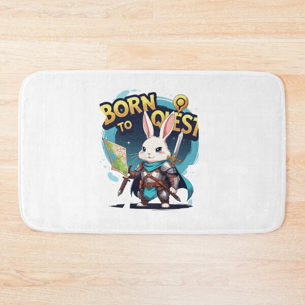 Item preview, Born to Quest anime bunny designed and sold by SloganSauce.