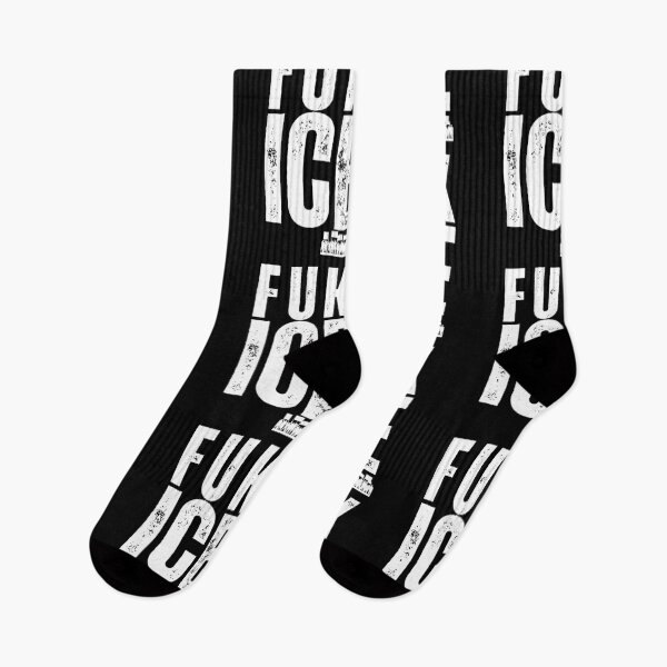 Item preview, FUK ICE Save Democracy Protest Text Design designed and sold by EarthArtDesigns.