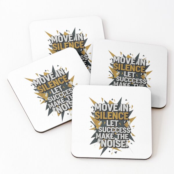 Item preview, Move in Silence Let Success Make the Noise – Hustle Motivation Quote Design designed and sold by SV-Creation.