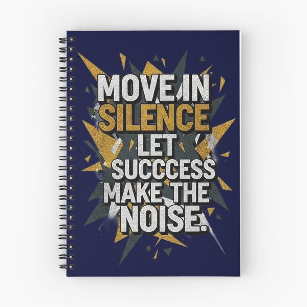 Item preview, Move in Silence Let Success Make the Noise – Hustle Motivation Quote Design designed and sold by SV-Creation.