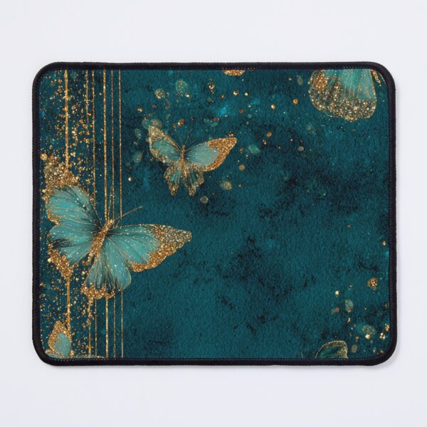 Item preview, Transformative Teal & Golden Flutter designed and sold by Ewa Miller.