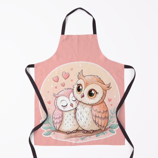 Item preview, Romantic owls couple - Valentine's Day love illustration designed and sold by AhArtMe.