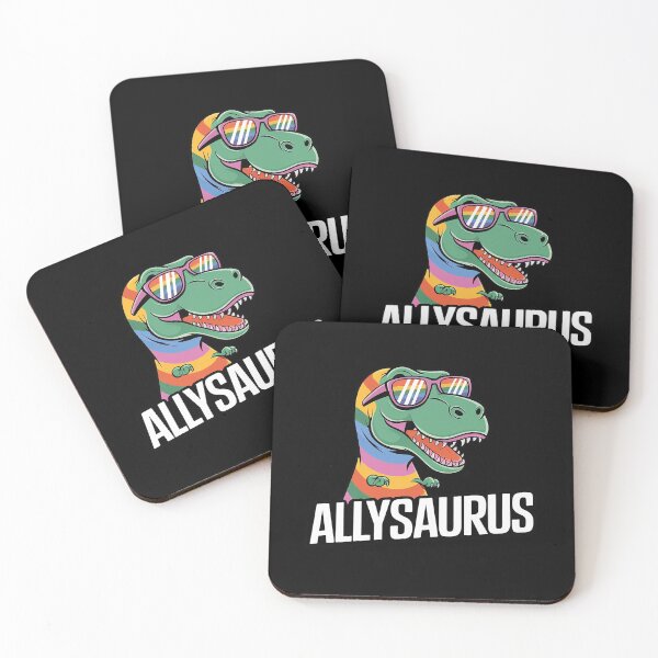 Item preview, Dinosaur T Rex LGBT Gay Pride Flag Allysaurus Ally Men Boys 2  designed and sold by CombatTask.