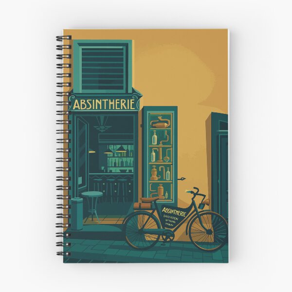 Item preview, Absinthe Shop in Prague - Vintage Street Scene designed and sold by darekkocurek.