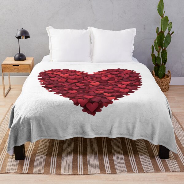 Item preview, 3D Heart Made of Red Hearts – Romantic Love Illustration designed and sold by Activity01.