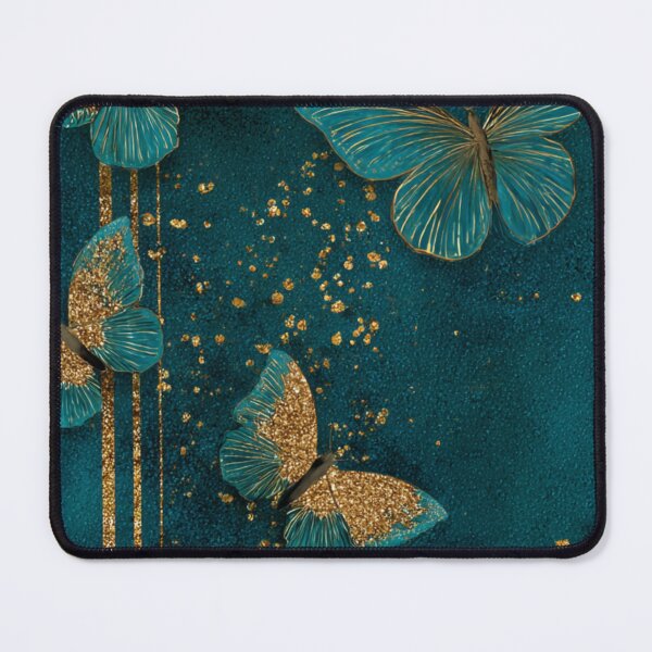 Item preview, Transformative Teal & Golden Flutter designed and sold by Ewa Miller.