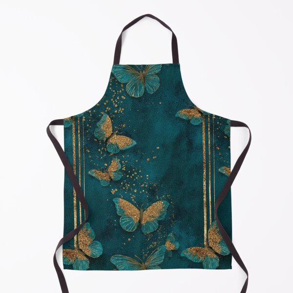 Item preview, Transformative Teal & Golden Flutter designed and sold by Ewa Miller.