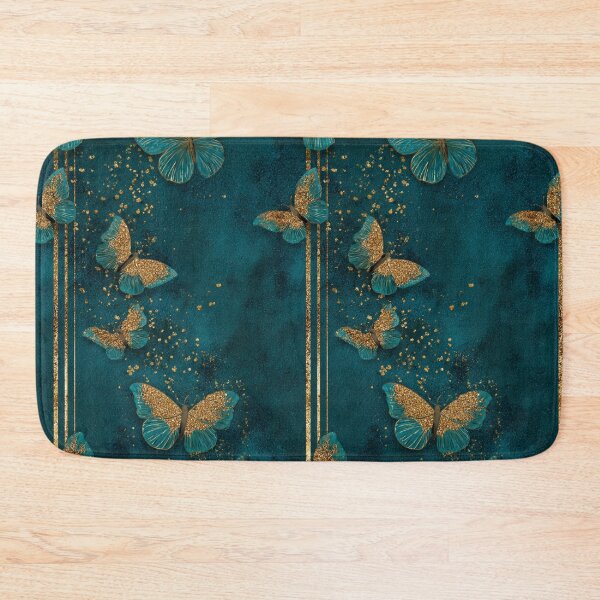 Item preview, Transformative Teal & Golden Flutter designed and sold by Ewa Miller.