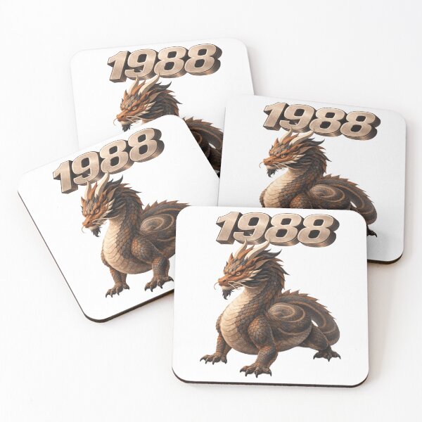 Item preview, 1988 Year of the Dragon Eastern Zodiac Strength Power Design designed and sold by AlexLineArt.
