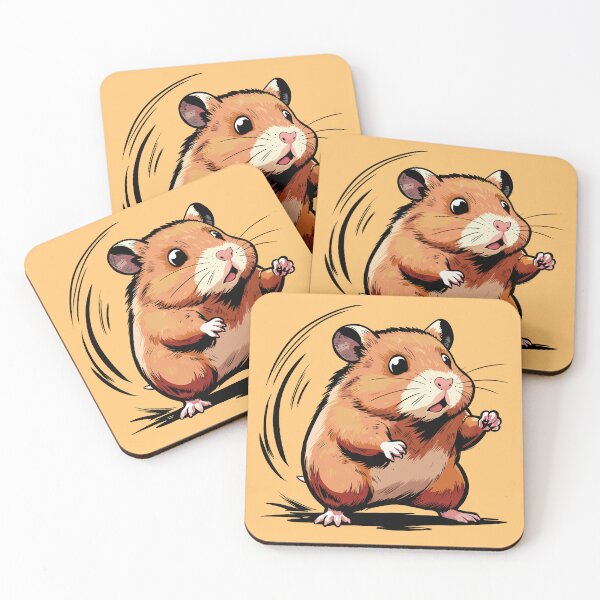 Item preview, Syrian Hamster in Motion designed and sold by MartynaKanik.