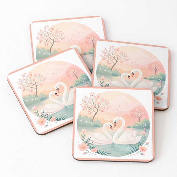 Item preview, Romantic bird couple - Valentine's Day love illustration designed and sold by AhArtMe.