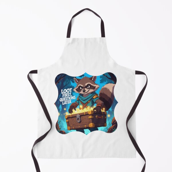 Item preview, Loot First, Questions Later gaming slogan designed and sold by SloganSauce.