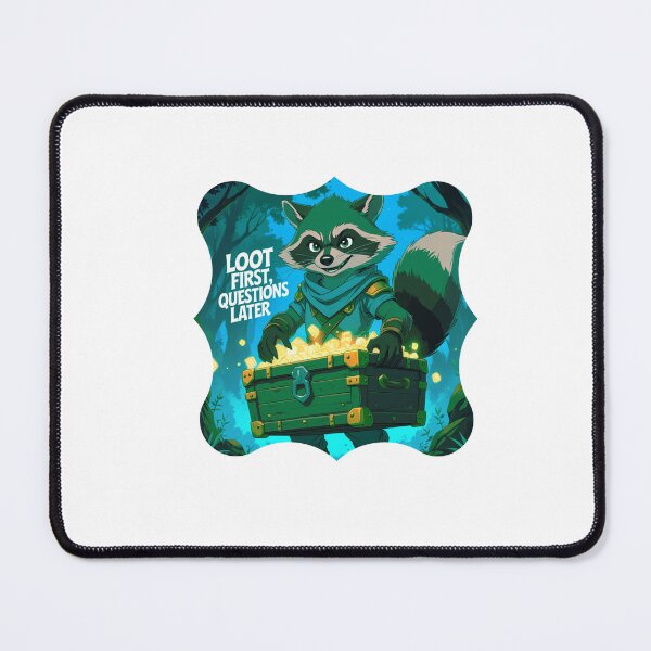 Item preview, Loot First, Questions Later redbubble gamer design designed and sold by SloganSauce.