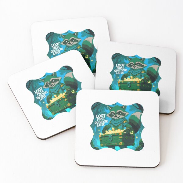 Item preview, Loot First, Questions Later redbubble gamer design designed and sold by SloganSauce.
