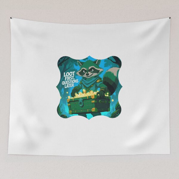 Item preview, Loot First, Questions Later redbubble gamer design designed and sold by SloganSauce.