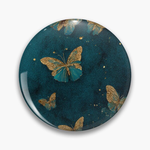 Item preview, Transformative Teal & Golden Flutter designed and sold by Ewa Miller.