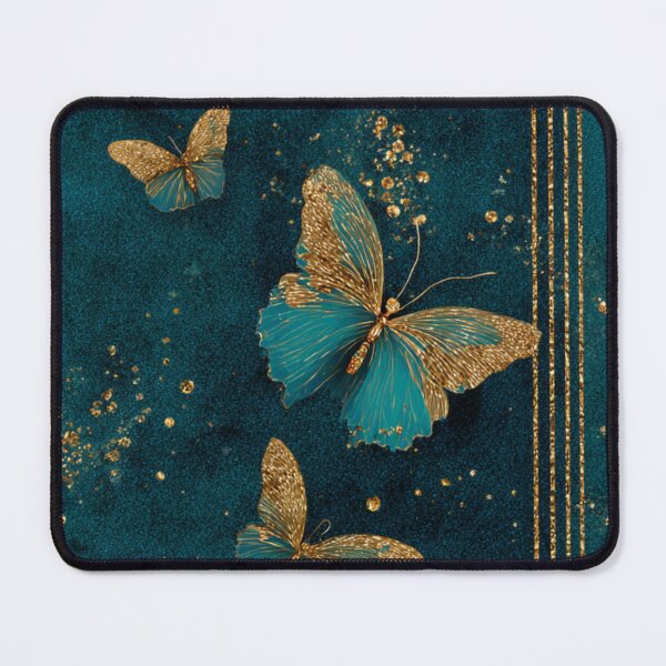Item preview, Transformative Teal & Golden Flutter designed and sold by Ewa Miller.