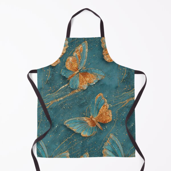 Item preview, Transformative Teal & Golden Flutter designed and sold by Ewa Miller.
