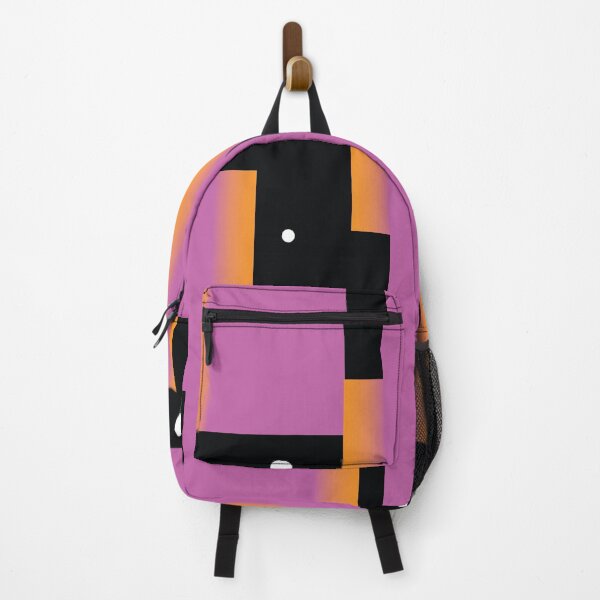 Item preview, Abstract purple rectangles on black background designed and sold by Elena Ododovsky.