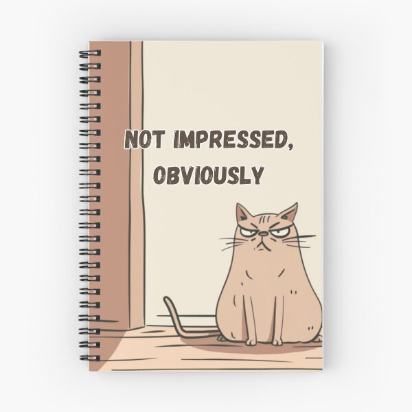 Item preview, Sarcastic Judging Cat Meme Illustration-Not Impressed, Obviously designed and sold by MiraLumeStudio.
