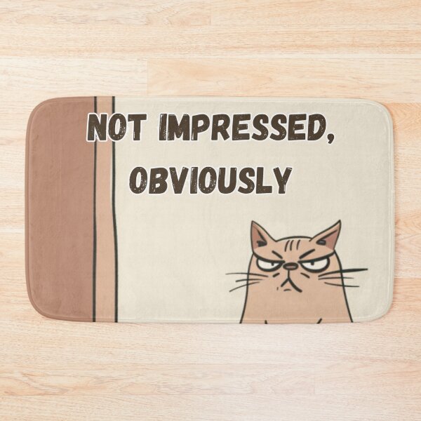 Item preview, Sarcastic Judging Cat Meme Illustration-Not Impressed, Obviously designed and sold by MiraLumeStudio.