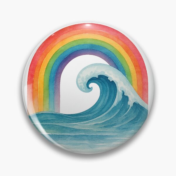 Item preview, Rainbow Wave Harmony designed and sold by chromatalove.