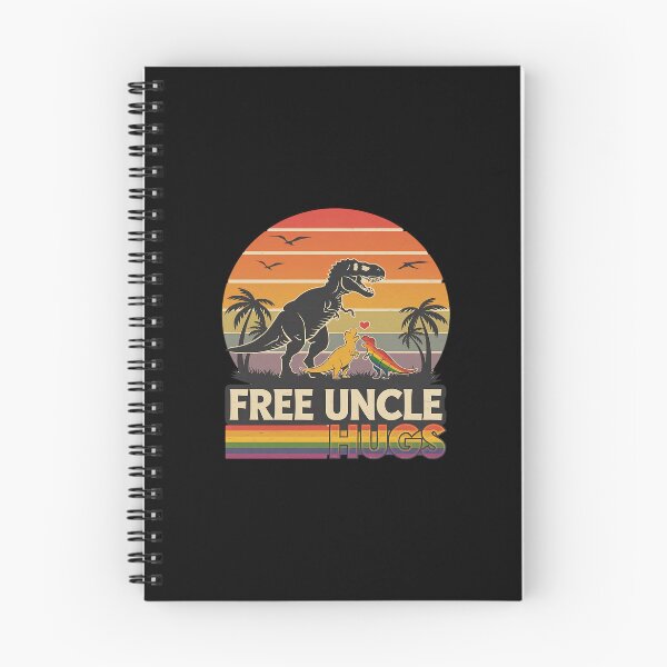 Item preview, Free Uncle Hugs Dinosaur Rex Rainbow LGBT Gay Pride  designed and sold by CombatTask.
