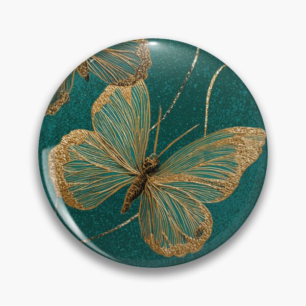 Item preview, Transformative Teal & Golden Flutter designed and sold by Ewa Miller.