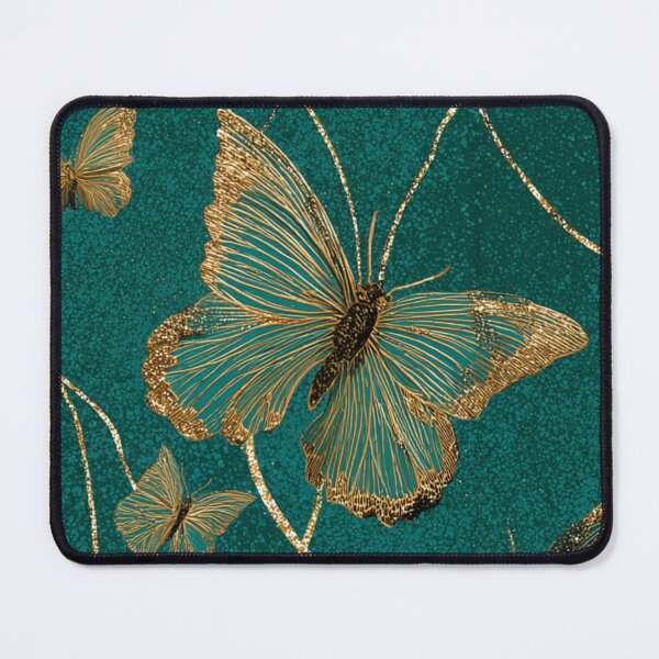 Item preview, Transformative Teal & Golden Flutter designed and sold by Ewa Miller.