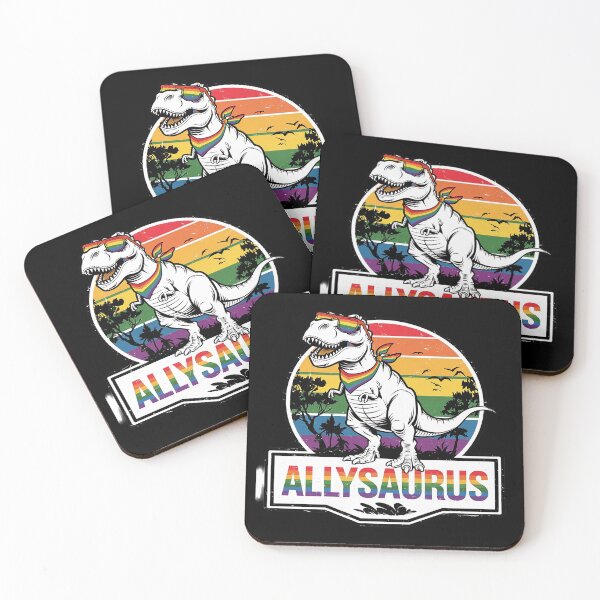 Item preview, Allysaurus Dinosaur Rainbow Flag For Ally LGBT Pride  designed and sold by CombatTask.