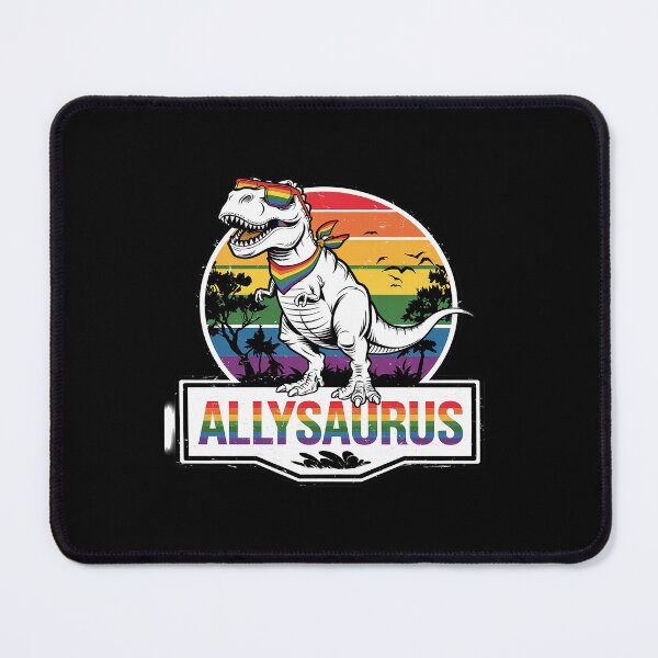 Item preview, Allysaurus Dinosaur Rainbow Flag For Ally LGBT Pride designed and sold by CombatTask.