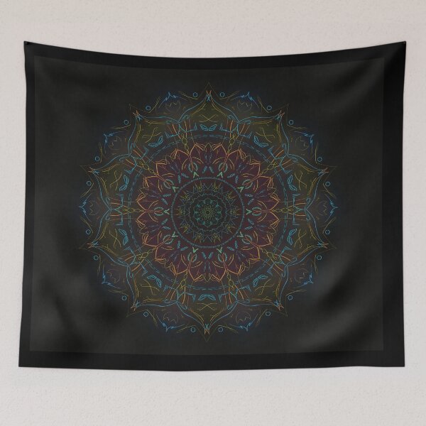 Item preview, mandala flower dark designed and sold by veibone.