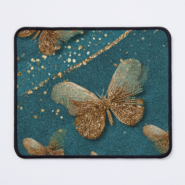 Item preview, Transformative Teal & Golden Flutter designed and sold by Ewa Miller.