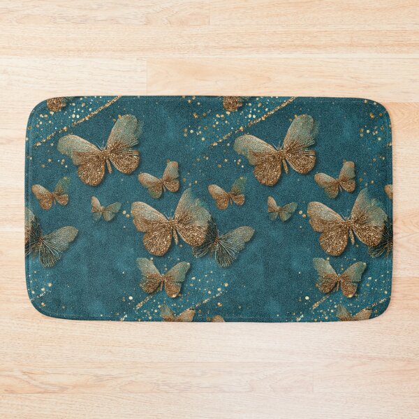 Item preview, Transformative Teal & Golden Flutter designed and sold by Ewa Miller.