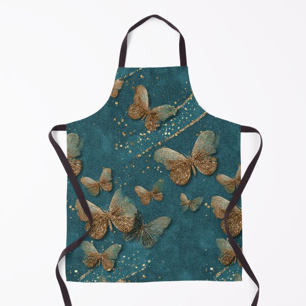 Item preview, Transformative Teal & Golden Flutter designed and sold by Ewa Miller.