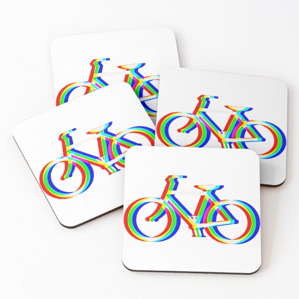 Item preview, Trippy RBG Rainbow Bicycle Art Hallucination Colorful Bike Artwork Design designed and sold by BuyShirtsOnline.